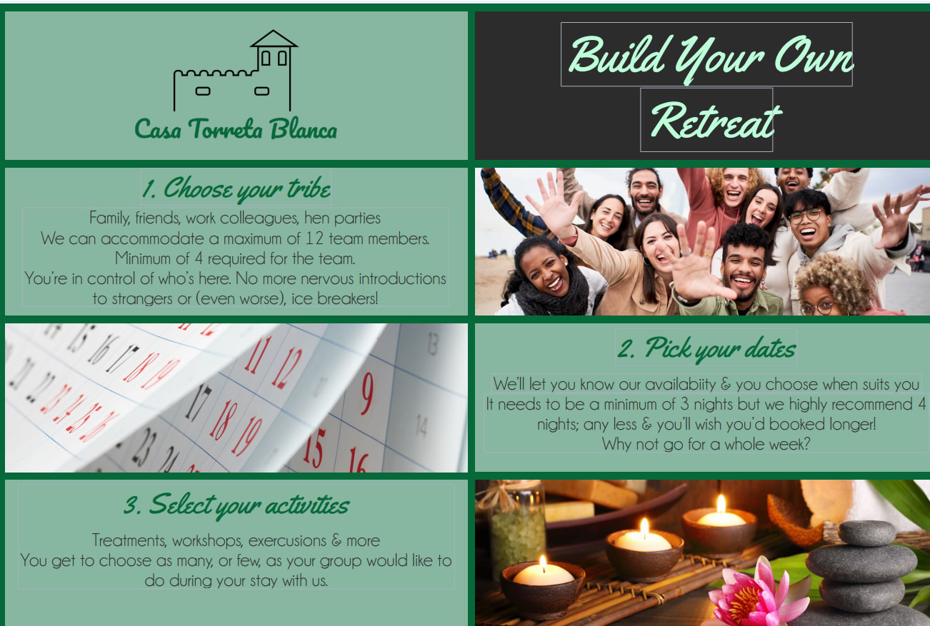 Create your own Bespoke Retreat